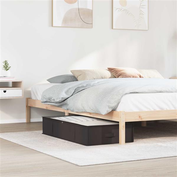 Grote foto vidaxl opbergdoos met transparant bovenraam 6 pcs antracietkleurig doe het zelf en verbouw materialen en producten