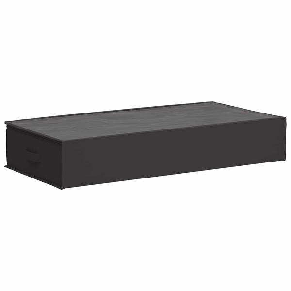 Grote foto vidaxl opbergdoos met transparant bovenraam 2 pcs antracietkleurig doe het zelf en verbouw materialen en producten