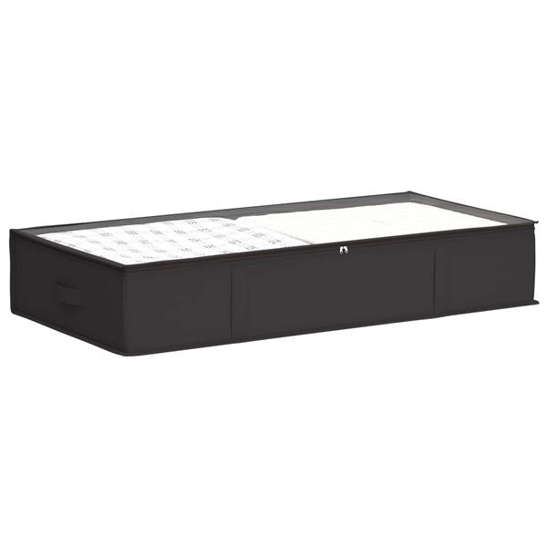 Grote foto vidaxl opbergdoos met transparant bovenraam 6 pcs antracietkleurig doe het zelf en verbouw materialen en producten