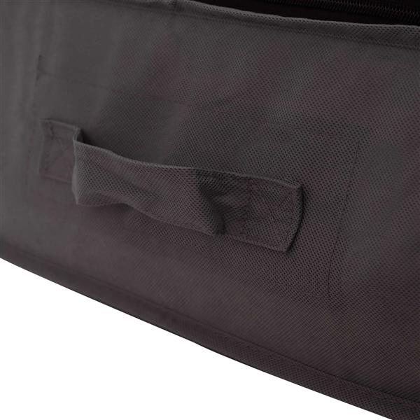 Grote foto vidaxl opbergdoos met transparant bovenraam 6 pcs antracietkleurig doe het zelf en verbouw materialen en producten