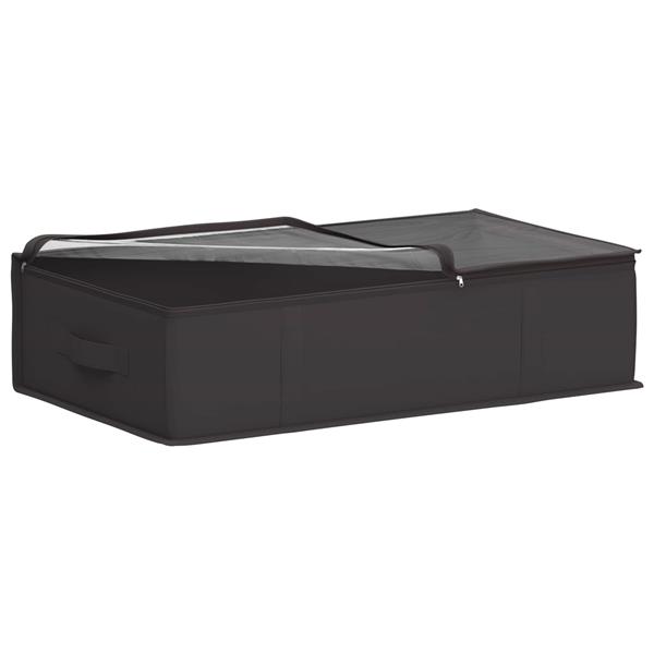 Grote foto vidaxl opbergdoos met transparant bovenraam 6 pcs antracietkleurig doe het zelf en verbouw materialen en producten