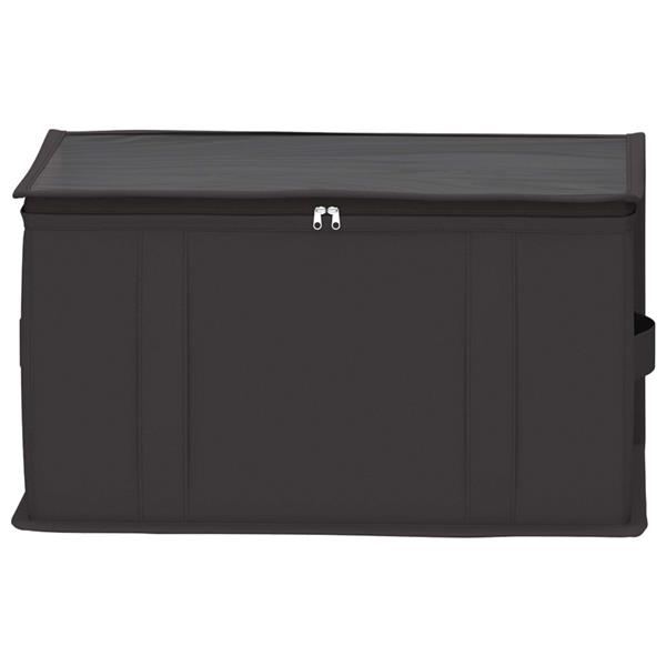 Grote foto vidaxl opbergdoos met transparant bovenraam 2 pcs antracietkleurig doe het zelf en verbouw materialen en producten