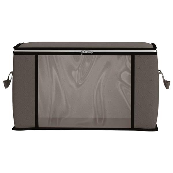 Grote foto vidaxl opbergdoos met transparante zijraam 6 pcs grijs 43 x 34 x 23 cm doe het zelf en verbouw materialen en producten