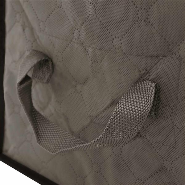 Grote foto vidaxl opbergdoos met transparante zijraam 2 pcs grijs 43 x 34 x 23 cm doe het zelf en verbouw materialen en producten