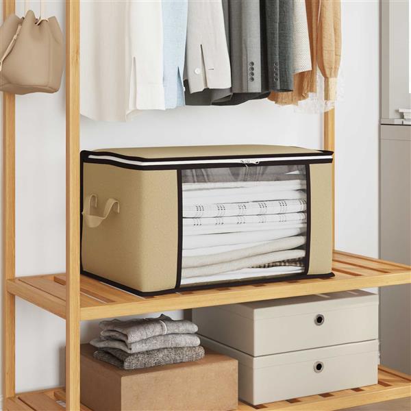 Grote foto vidaxl opbergdoos met transparante zijraam 6 pcs cr mekleurig doe het zelf en verbouw materialen en producten