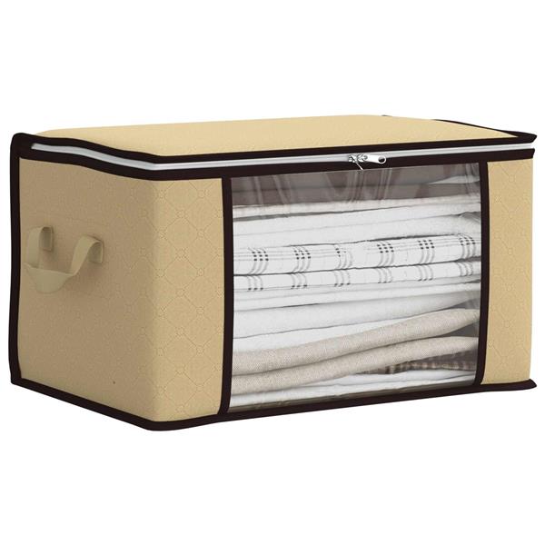 Grote foto vidaxl opbergdoos met transparante zijraam 2 pcs cr mekleurig doe het zelf en verbouw materialen en producten