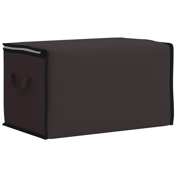 Grote foto vidaxl opbergdoos met transparante zijraam 2 pcs antracietkleurig doe het zelf en verbouw materialen en producten