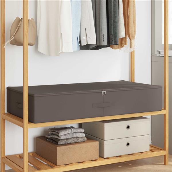 Grote foto vidaxl opbergbox 24 pcs grijs 100 x 50 x 18 cm nonwoven stof doe het zelf en verbouw materialen en producten