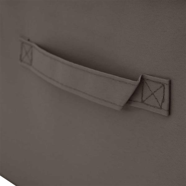 Grote foto vidaxl opbergbox 2 pcs grijs 60 x 43 x 35 cm nonwoven stof doe het zelf en verbouw materialen en producten