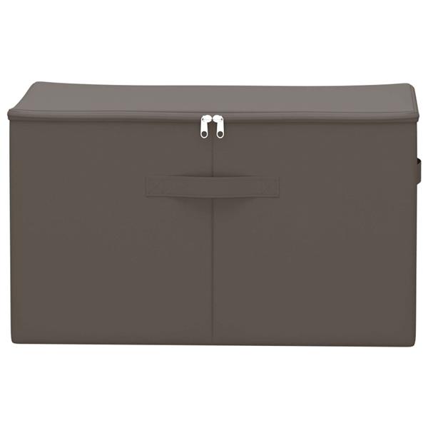 Grote foto vidaxl opbergbox 2 pcs grijs 55 x 35 x 32 cm nonwoven stof doe het zelf en verbouw materialen en producten