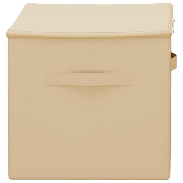 Grote foto vidaxl opbergbox 2 pcs cr mekleurig 55 x 35 x 32 cm nonwoven stof doe het zelf en verbouw materialen en producten