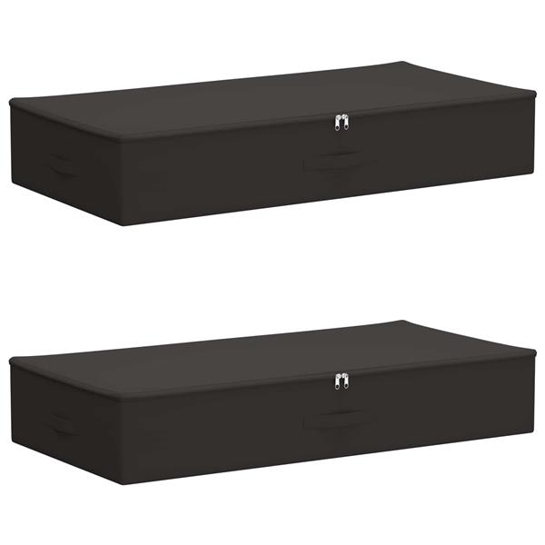 Grote foto vidaxl opbergbox 2 pcs antracietkleurig 100 x 50 x 18 cm nonwoven stof doe het zelf en verbouw materialen en producten