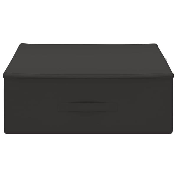 Grote foto vidaxl opbergbox 24 pcs antracietkleurig 90 x 48 x 15 cm nonwoven stof doe het zelf en verbouw materialen en producten