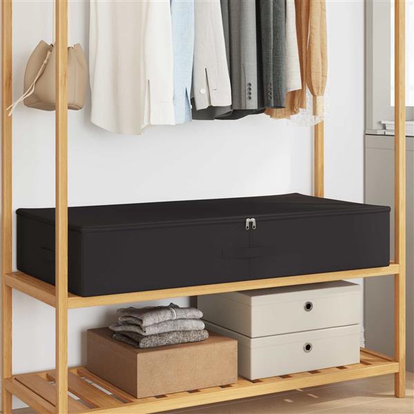 Grote foto vidaxl opbergbox 2 pcs antracietkleurig 90 x 48 x 15 cm nonwoven stof doe het zelf en verbouw materialen en producten