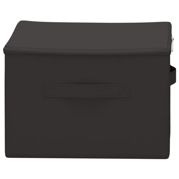 Grote foto vidaxl opbergbox 24 pcs antracietkleurig 50 x 30 x 25 cm nonwoven stof doe het zelf en verbouw materialen en producten