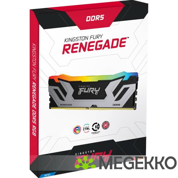 Grote foto kingston ddr5 fury renegade rgb 1x24gb 8400 cudimm computers en software harde schijven