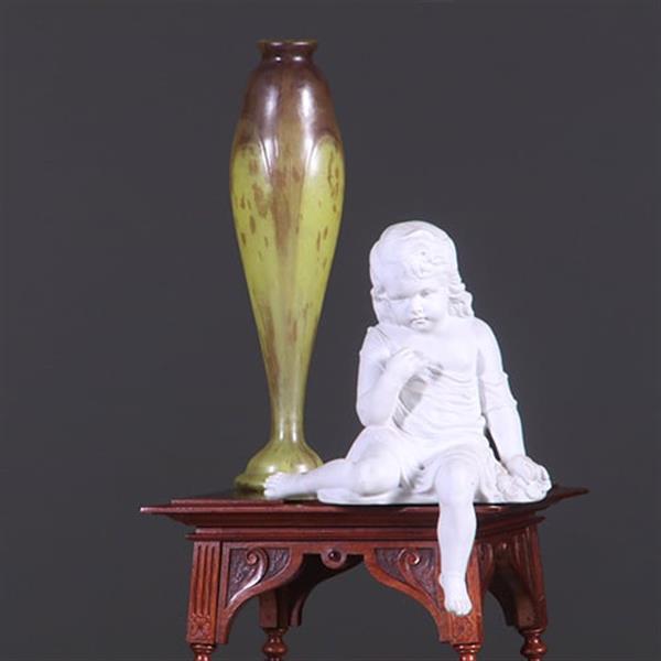 Grote foto uitzonderlijke etagere met vitrinekastje hollands ca 1890 notenhout no.400920 antiek en kunst stoelen en banken