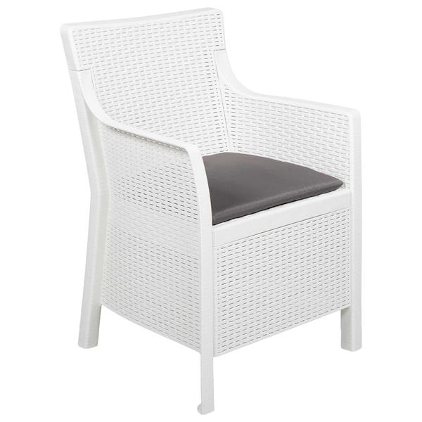 Grote foto vidaxl fauteuil wit pp tuin en terras tuinmeubelen