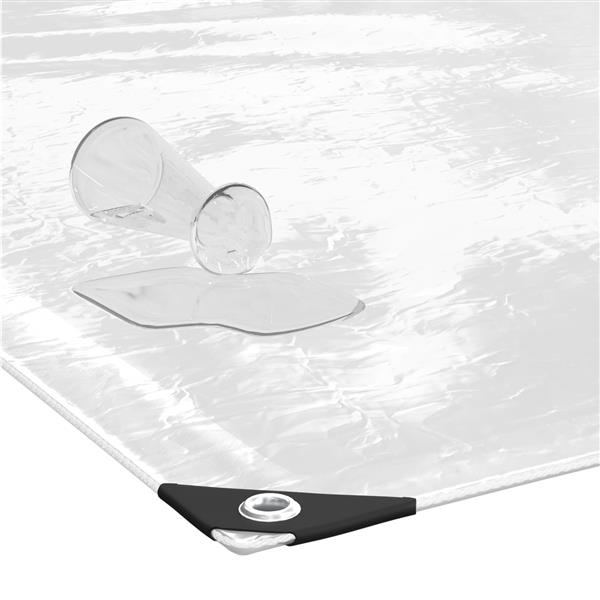Grote foto vidaxl zeildoek 350 gsm doorzichtig 6 x 1 5 m pvc doe het zelf en verbouw materialen en producten
