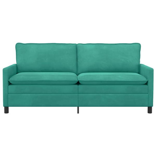 Grote foto vidaxl bank turquoise 196 x 81 x 87 5 cm fluweel huis en inrichting bankstellen