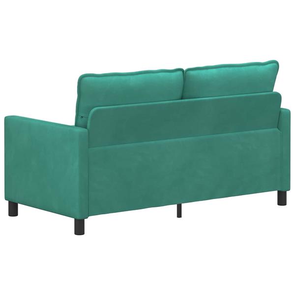 Grote foto vidaxl bank turquoise 156 x 81 x 87 5 cm fluweel huis en inrichting bankstellen