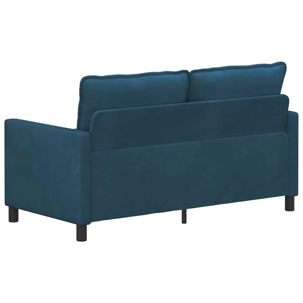 Grote foto vidaxl bank blauw 156 x 81 x 87 5 cm fluweel huis en inrichting bankstellen