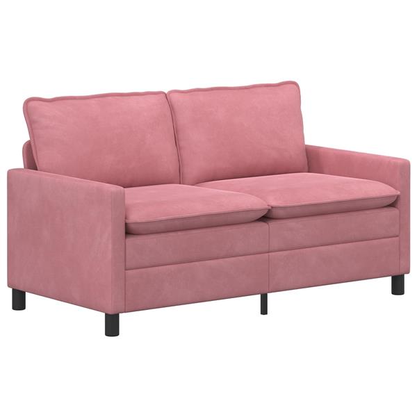 Grote foto vidaxl bank roze 156 x 81 x 87 5 cm fluweel huis en inrichting bankstellen