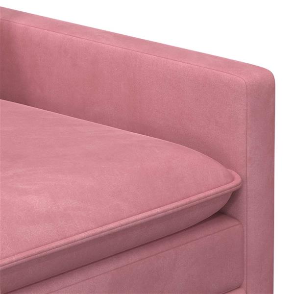 Grote foto vidaxl bank roze 76 x 81 x 87 5 cm fluweel huis en inrichting bankstellen