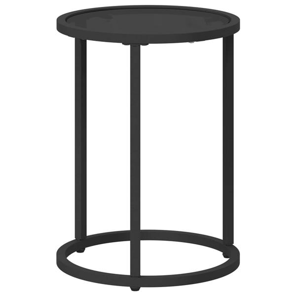 Grote foto vidaxl koffietafel set 2 pcs 55 x 55 x 45 cm staal huis en inrichting eettafels
