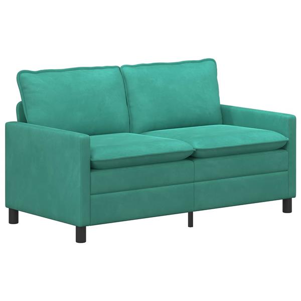 Grote foto vidaxl bank turquoise 156 x 81 x 87 5 cm fluweel huis en inrichting bankstellen