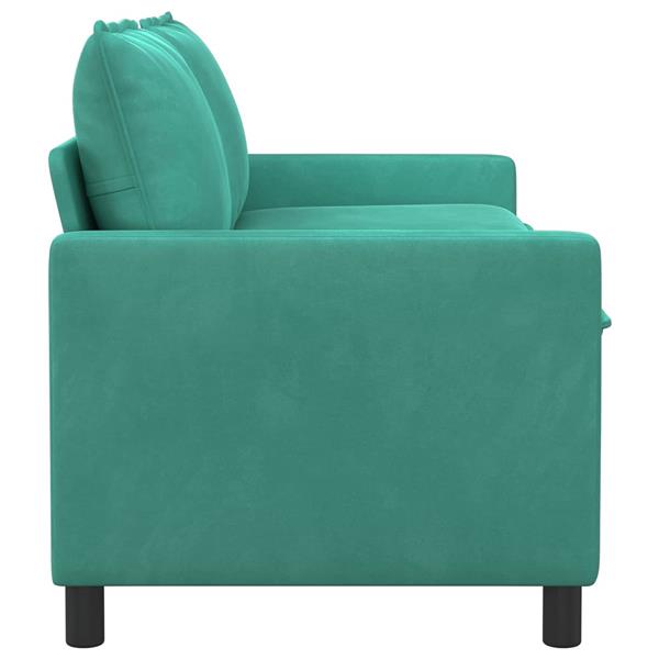 Grote foto vidaxl bank turquoise 156 x 81 x 87 5 cm fluweel huis en inrichting bankstellen