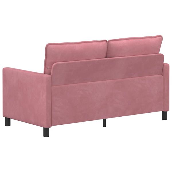 Grote foto vidaxl bank roze 156 x 81 x 87 5 cm fluweel huis en inrichting bankstellen
