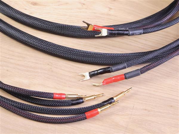 Grote foto mit cables magnum ma high end audio speaker cables 2 5 metre audio tv en foto onderdelen en accessoires
