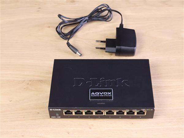 Grote foto aqvox aq switch 8 se special edition audiophile network switch audio tv en foto algemeen