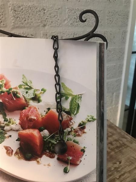 Grote foto een standaard houder voor muziekstukken kookboek standaard menu boeken etcetera huis en inrichting woningdecoratie