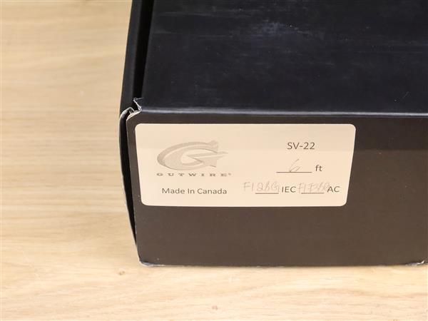 Grote foto gutwire sv 22 high end audio power cable 1 8 metre audio tv en foto onderdelen en accessoires