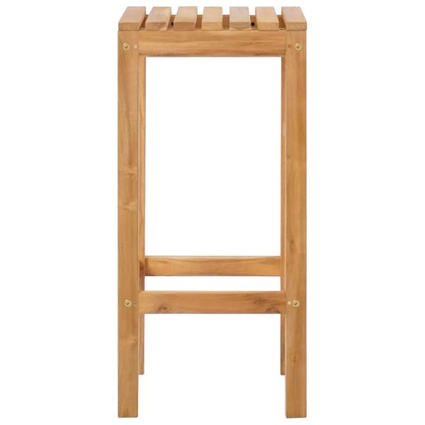 Grote foto vidaxl barkruk 2 pcs bruin massief teakhout tuin en terras tuinmeubelen
