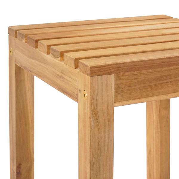 Grote foto vidaxl barkruk 2 pcs bruin massief teakhout tuin en terras tuinmeubelen