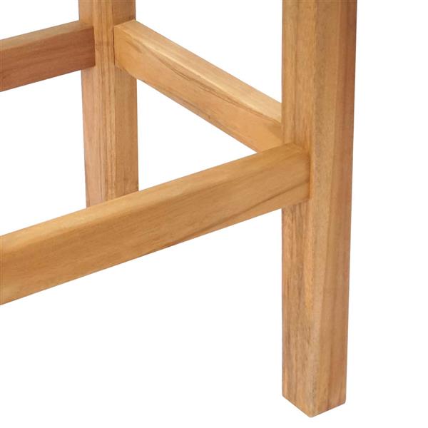 Grote foto vidaxl barkruk 2 pcs bruin massief teakhout tuin en terras tuinmeubelen