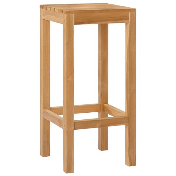 Grote foto vidaxl barkruk 4 pcs bruin massief teakhout tuin en terras tuinmeubelen