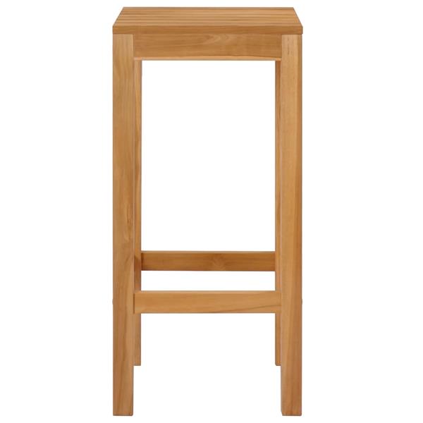 Grote foto vidaxl barkruk 4 pcs bruin massief teakhout tuin en terras tuinmeubelen