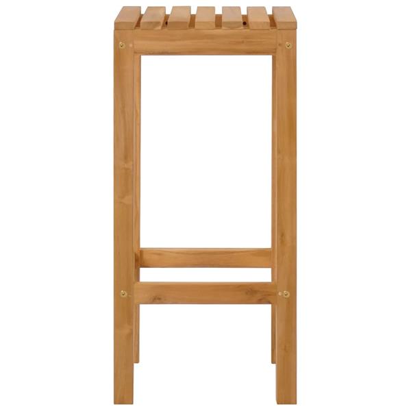 Grote foto vidaxl barkruk 4 pcs bruin massief teakhout tuin en terras tuinmeubelen