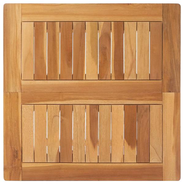 Grote foto vidaxl bartafel naturel 60 x 60 x 105 cm massief teakhout tuin en terras tuinmeubelen