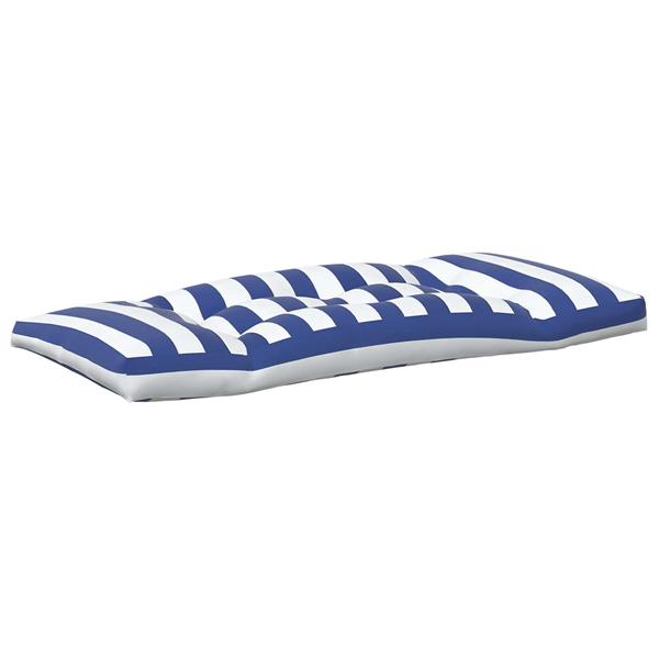 Grote foto vidaxl buiten kussen 3 pcs blauw en wit 103 x 58 x 10 cm stof huis en inrichting woningdecoratie