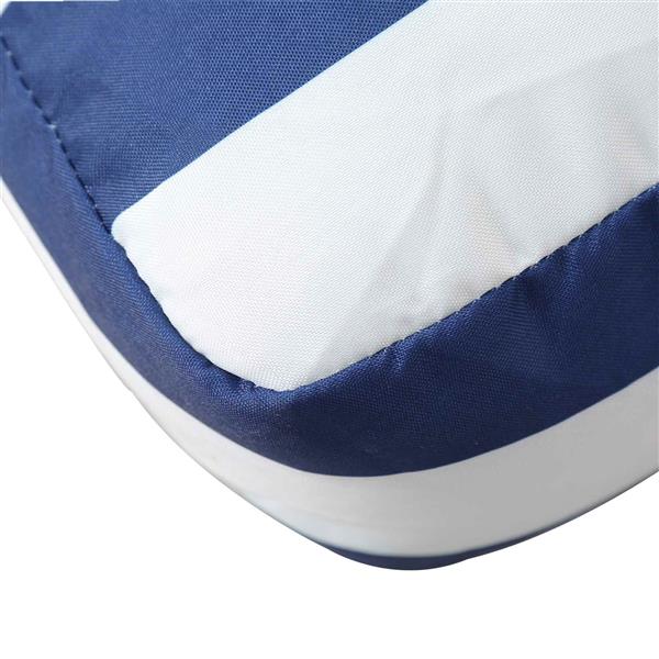 Grote foto vidaxl buiten kussen 3 pcs blauw en wit 103 x 58 x 10 cm stof huis en inrichting woningdecoratie