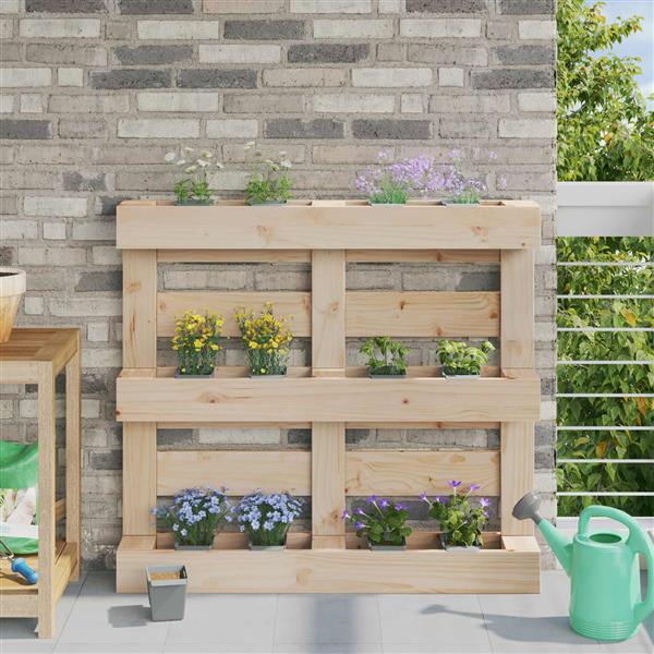 Grote foto vidaxl bloembakken voor euro pallets 24 pcs lichtgrijs tuin en terras overige tuin en terras