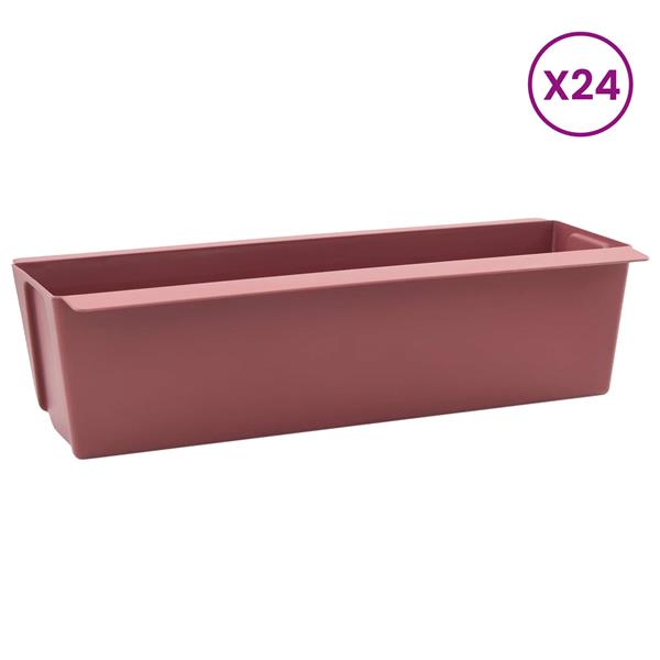 Grote foto vidaxl bloembakken voor euro pallets 24 pcs bruin 36 x 13 5 x 9 5 cm tuin en terras overige tuin en terras