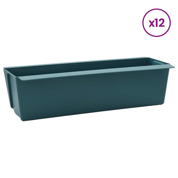 Grote foto vidaxl bloembakken voor euro pallets 12 pcs groen 36 x 13 5 x 9 5 cm tuin en terras overige tuin en terras