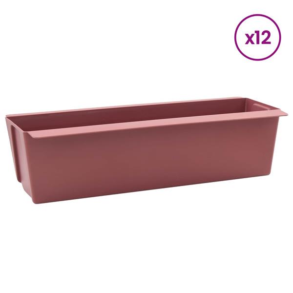 Grote foto vidaxl bloembakken voor euro pallets 12 pcs bruin 36 5 x 14 x 9 5 cm tuin en terras overige tuin en terras