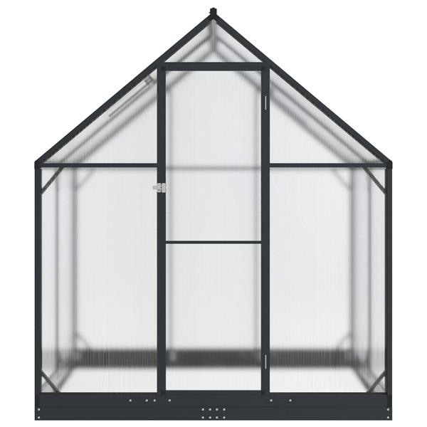 Grote foto vidaxl tuin serre met de deur antracietkleurig 183 5 x 123 x 207 cm tuin en terras overige tuin en terras
